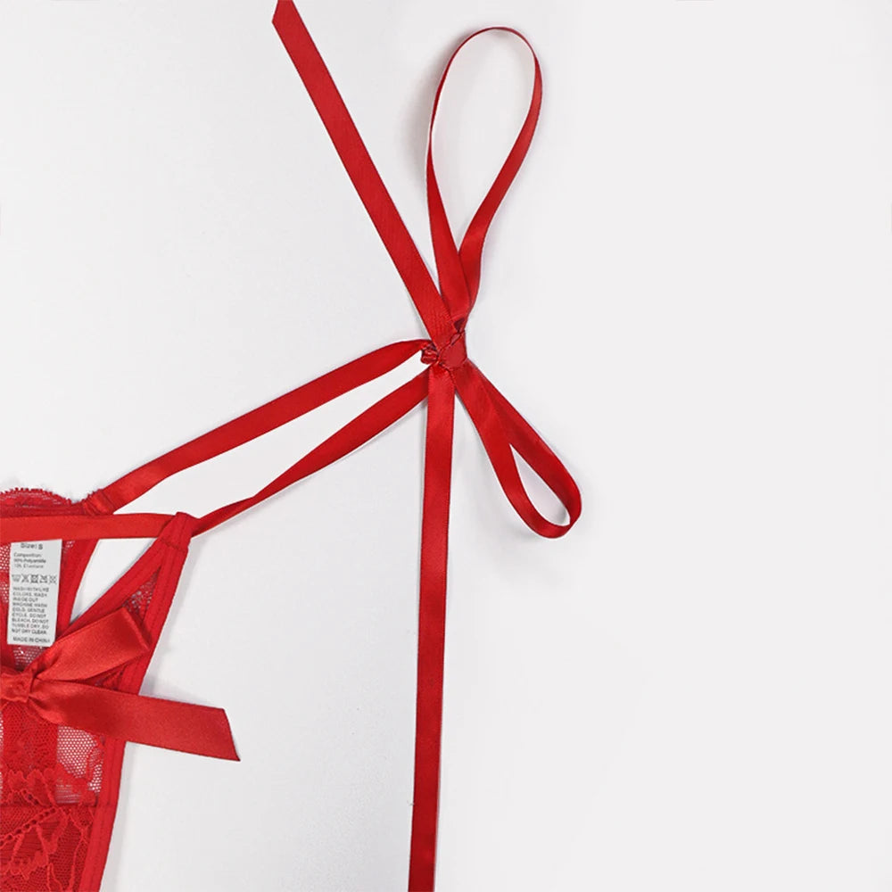 Custom Name Sexy Red Lace Personalized Underwear for Women