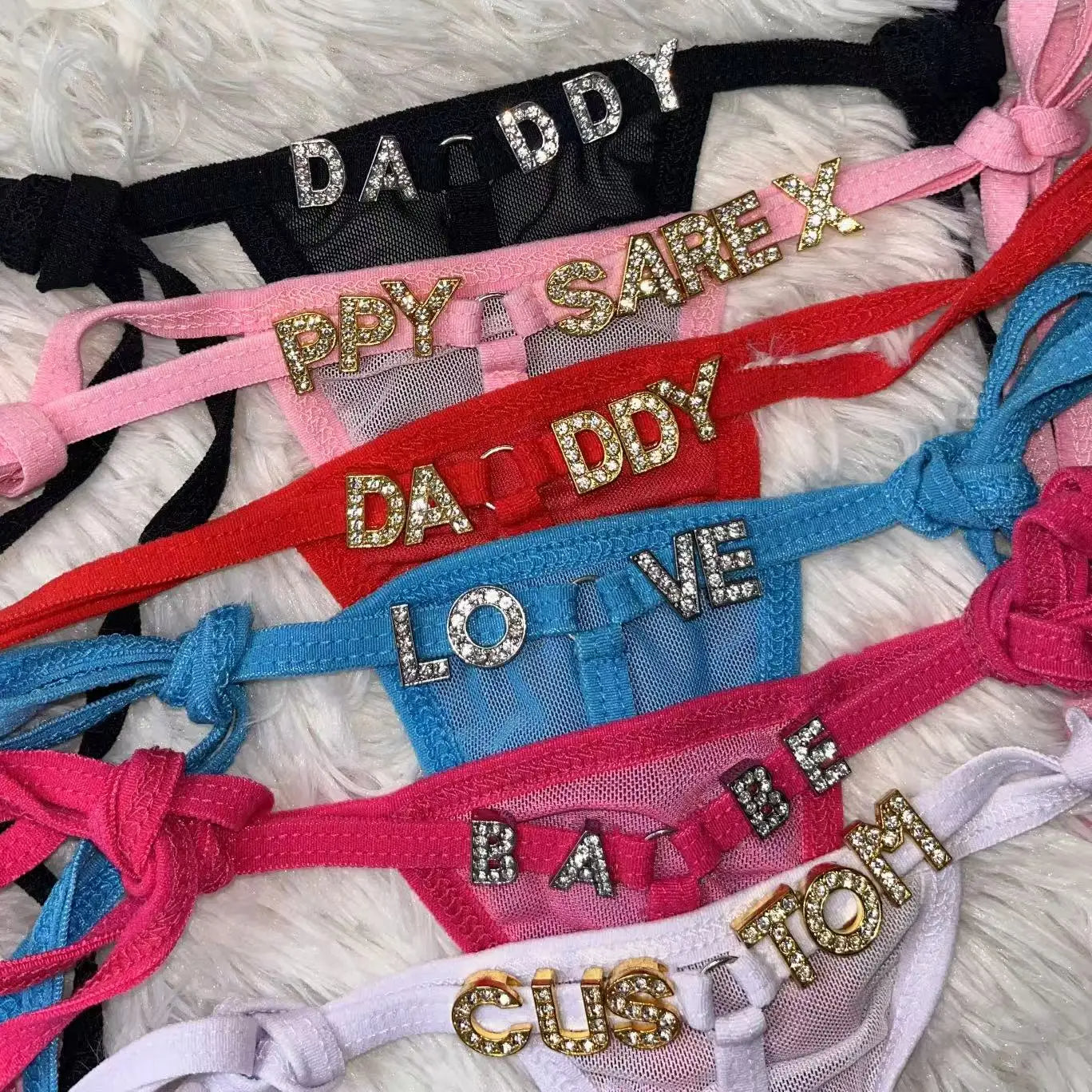 Custom Sexy Thong Panties Personalized Hotwife Lingerie for Women