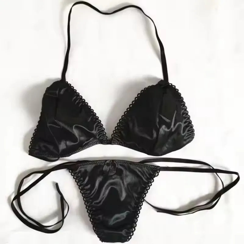 Custom Name Thong Lingerie – Personalized Embroidered Side-Tie Panties