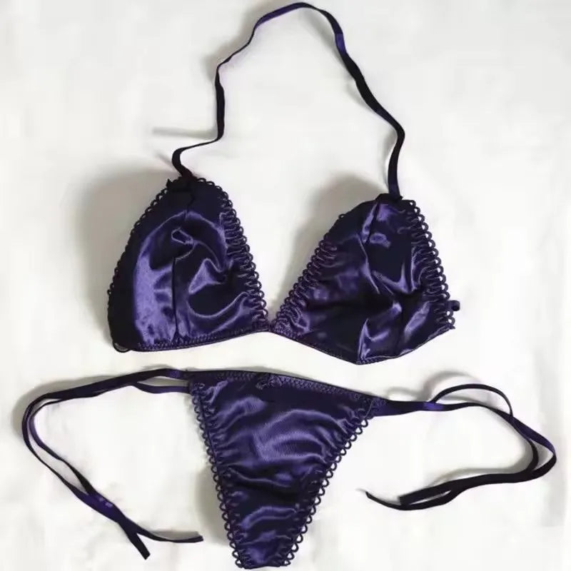 Custom Name Thong Lingerie – Personalized Embroidered Side-Tie Panties
