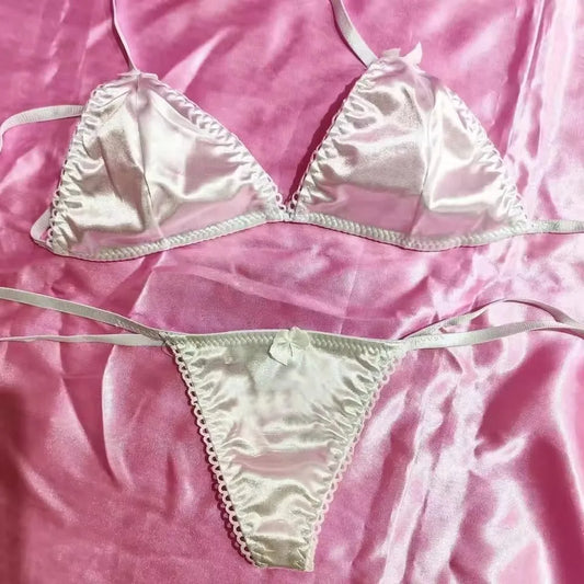 Custom Name Thong Lingerie – Personalized Embroidered Side-Tie Panties