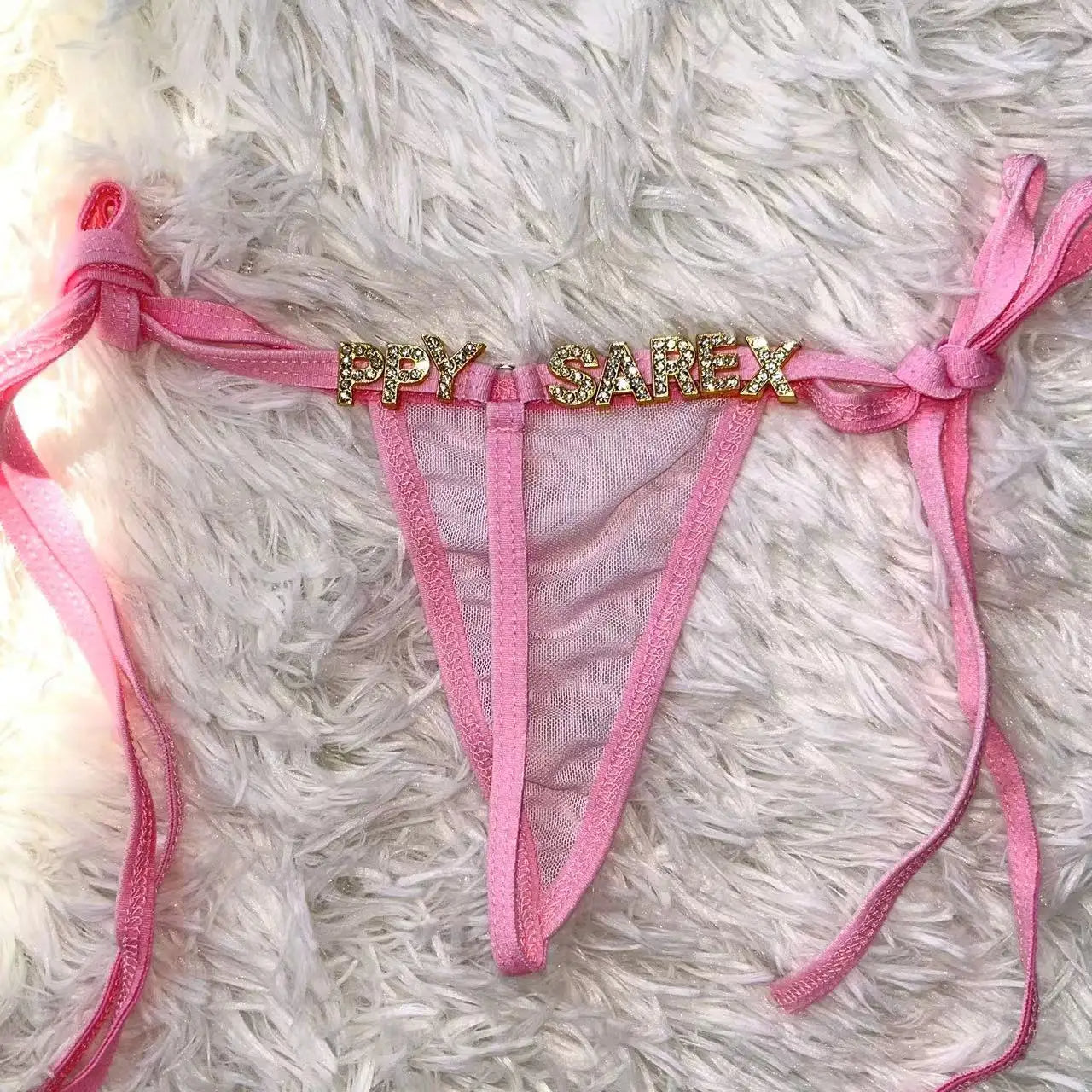 Custom Sexy Thong Panties Personalized Hotwife Lingerie for Women