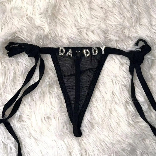 Custom Sexy Thong Panties Personalized Hotwife Lingerie for Women