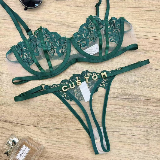 Sage Green Lingerie Set